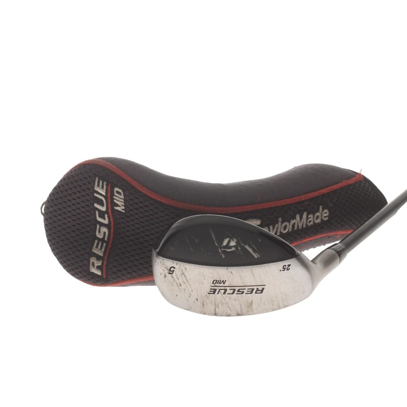 TaylorMade Mid Rescue Graphite Mens Left Hand 5 Hybrid 25* Regular - TaylorMade Ultralite