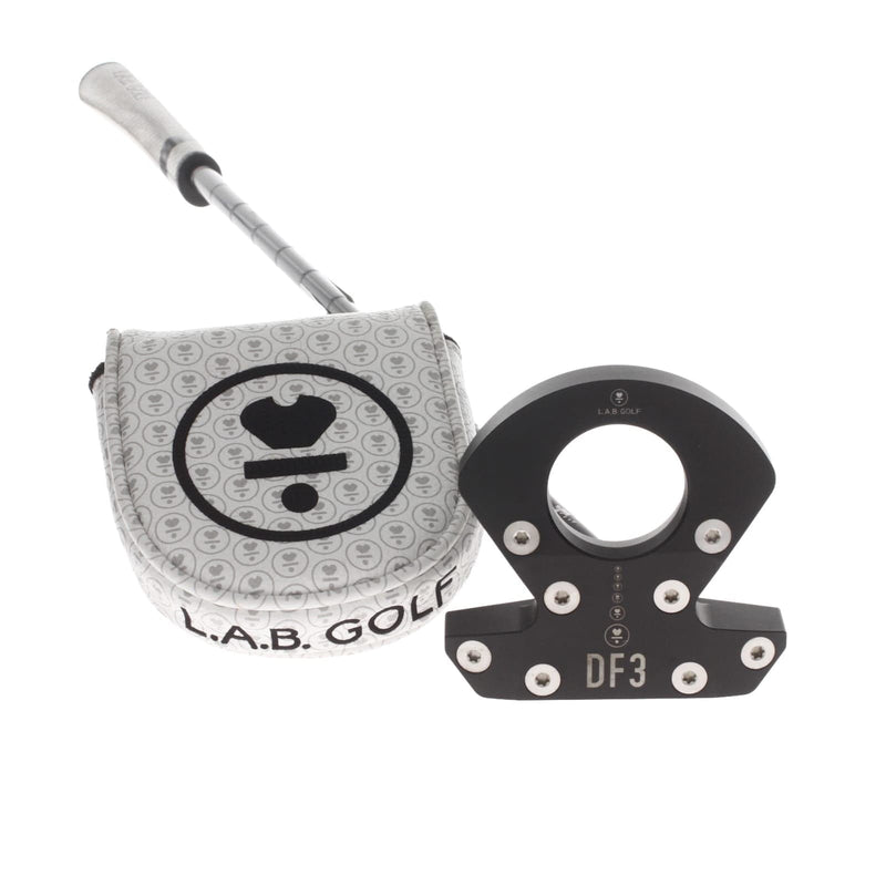 L.A.B. Golf DF3 Mens Right Hand Putter 34" Mallet - Press Pistol 2Â°