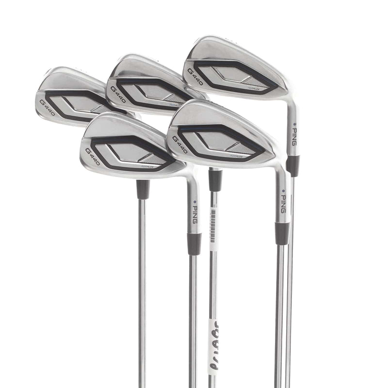 Ping G440 Steel Mens Right Hand Irons 6-PW Blue Dot 1* Upright Regular - Ping AWT 3.0