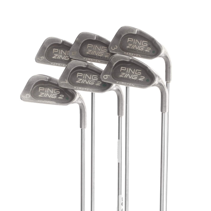 Ping Zing 2 Steel Mens Right Hand Irons 3-9 Green Dot 2.25* Upright Regular - Ping Cushin JZ
