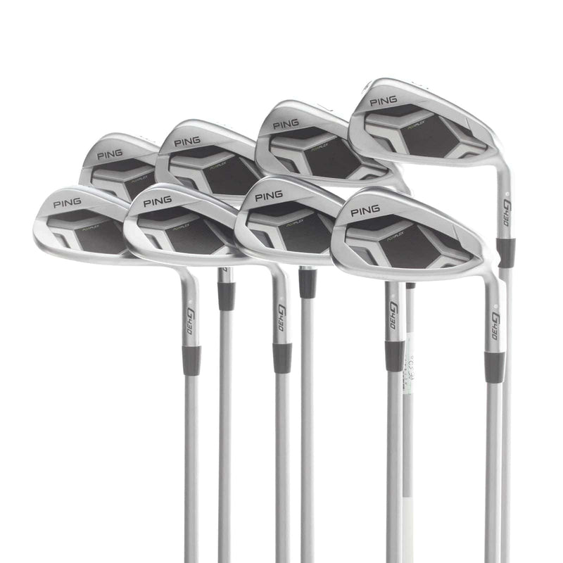 Ping G430 Graphite Mens Right Hand Irons 5-GW+SW+LW White Dot 3* Upright Regular - Alta Quick 45g