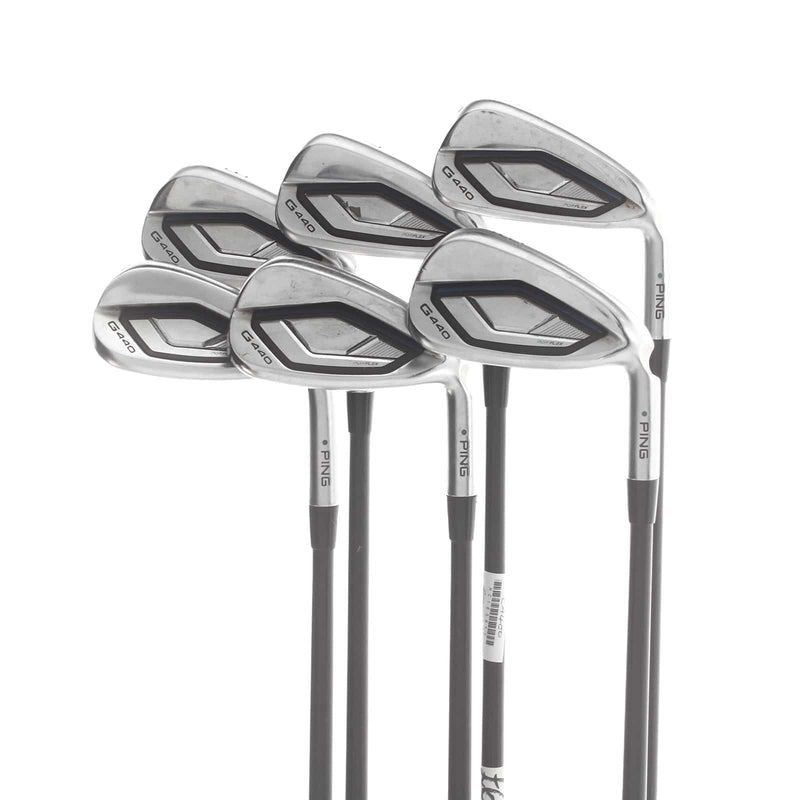 Ping G440 Graphite Mens Right Hand Irons 6-SW Green Dot 2* Upright Regular - Ping Alta CB AWT