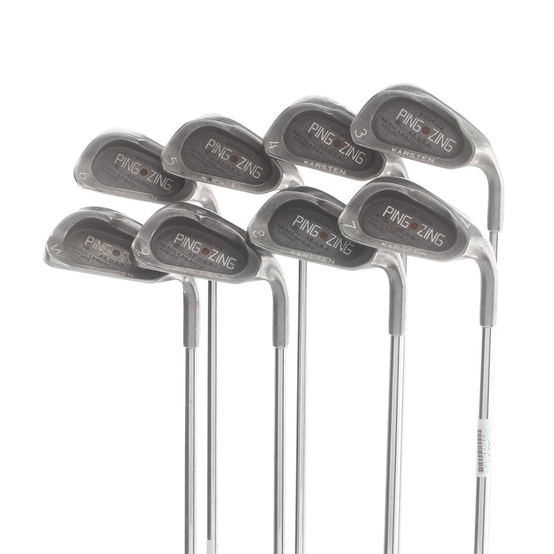 Ping Zing Steel Mens Right Hand Irons 3-PW Gold Dot 3.75* Flat Regular - Ping