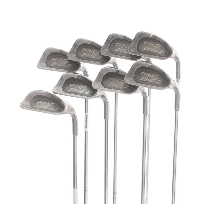 Ping Zing 2 Steel Mens Right Hand Irons 4-SW Blue Dot 0.75* Upright Stiff - Ping