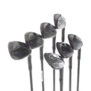 TaylorMade Qi Gun Metal Steel Mens Right Hand Irons 5-SW Regular - KBS Max MT 85