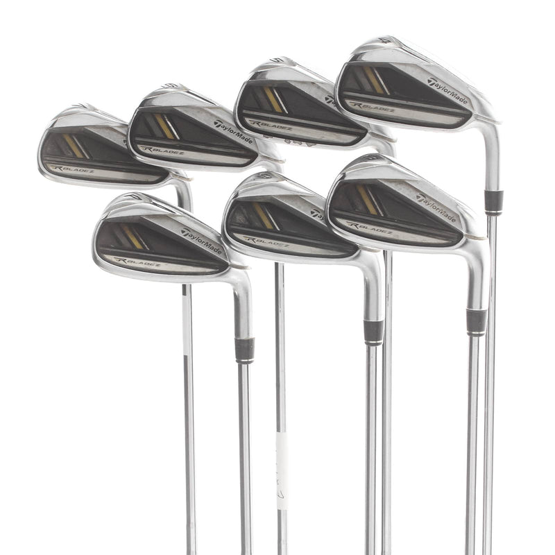 TaylorMade Rocketbladez Steel Mens Right Hand Irons 4-PW Stiff - TaylorMade Rocketfuel 85g