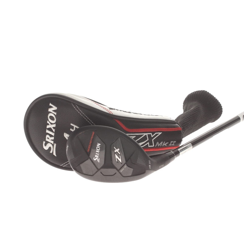 Srixon ZX MKII Graphite Mens Left Hand 4 Hybrid 22* Stiff - HZRDUS RDX Smoke Red 6.0 80G