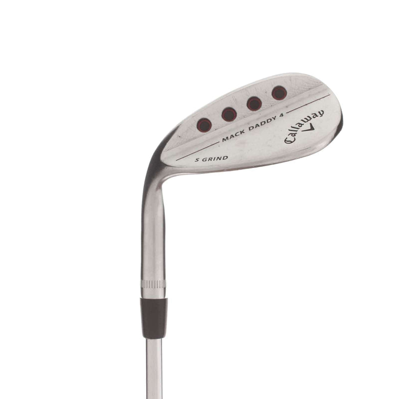 Callaway Mack Daddy 4 Steel Mens Left Hand Sand Wedge 56* 10 Bounce S Grind Stiff - True Temper Dynamic Gold 115 S200