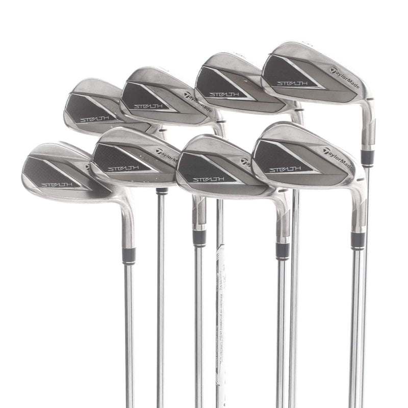 TaylorMade Stealth Steel Mens Right Hand Irons 5-SW+AW Regular - KBS Max MT 85