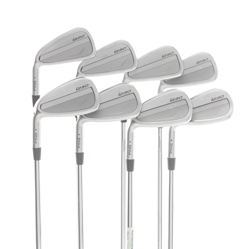 Ping i230 Steel Mens Left Hand Irons 4-UW Black Dot 1* Upright Stiff - True Temper Dynamic Gold 105 S300