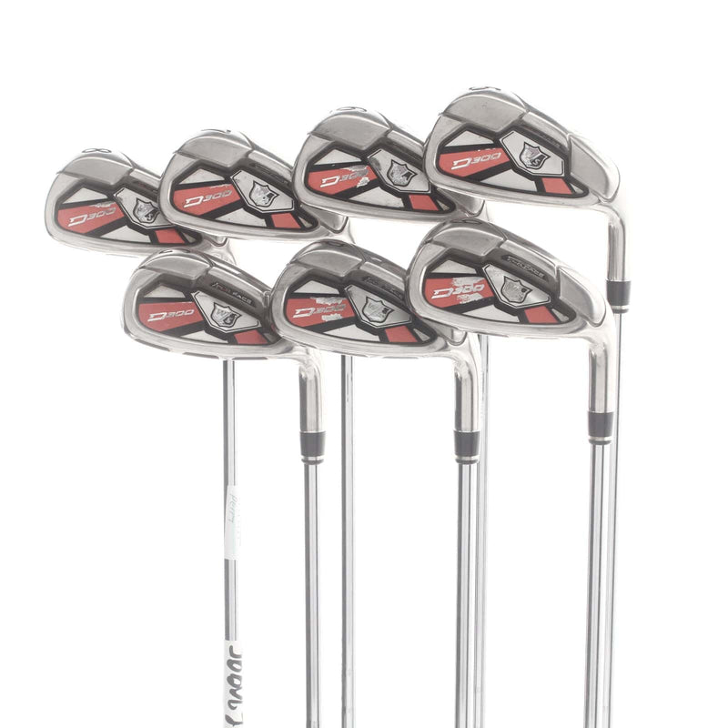 Wilson D300 Steel Mens Right Hand Irons 5-GW Regular - KBS Tour 80