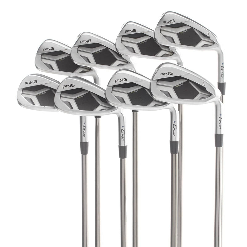 Ping G430 Graphite Mens Right Hand Irons 4-SW Blue Dot 1* Upright Senior - UST Mamiya Recoil ES 760 F2