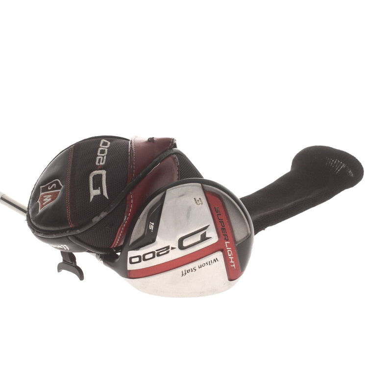 Wilson D200 Graphite Mens Right Hand Fairway 3 Wood 15* Regular - UST Mamiya Elements Chrome 49FR