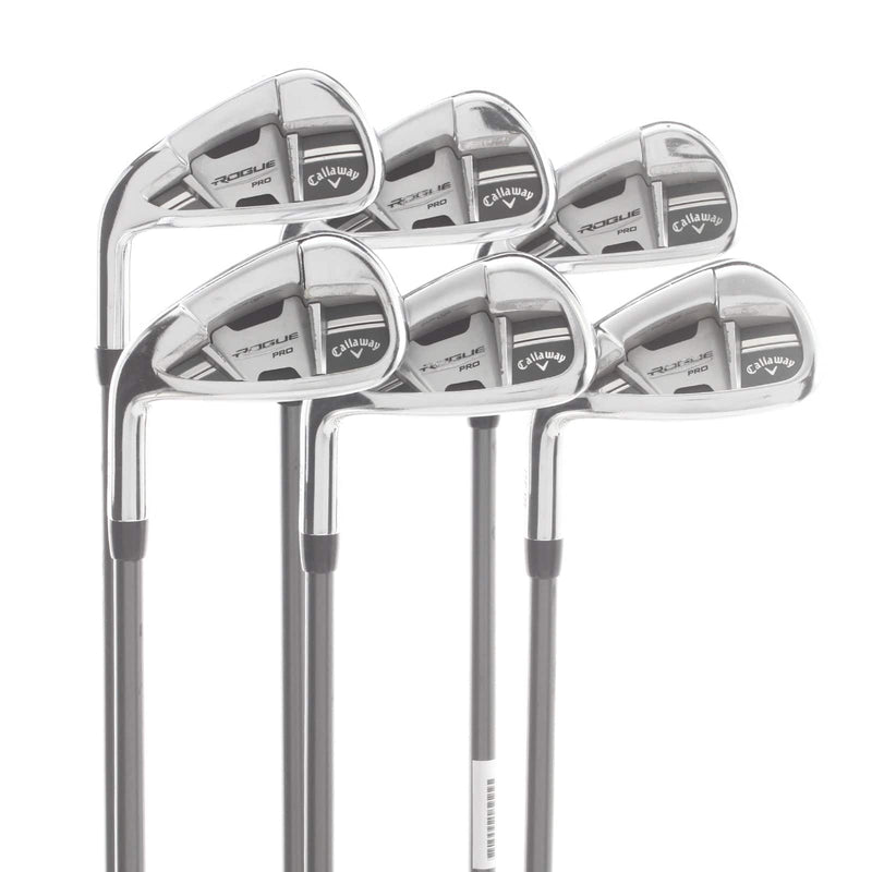 Callaway Rogue Pro CF18 Steel Mens Left Hand Irons 5-PW Regular - Aldila Synergy 501R