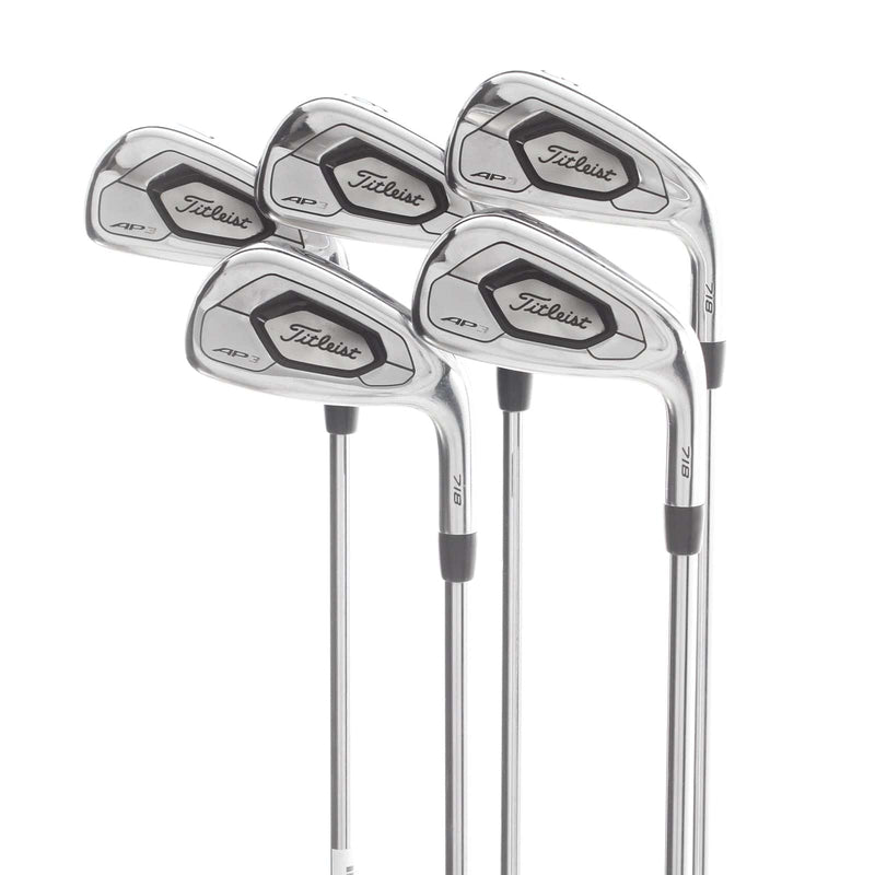 Titleist 718 AP3 Steel Mens Right Hand Irons 5-9 Stiff - True Temper AMT Black S300