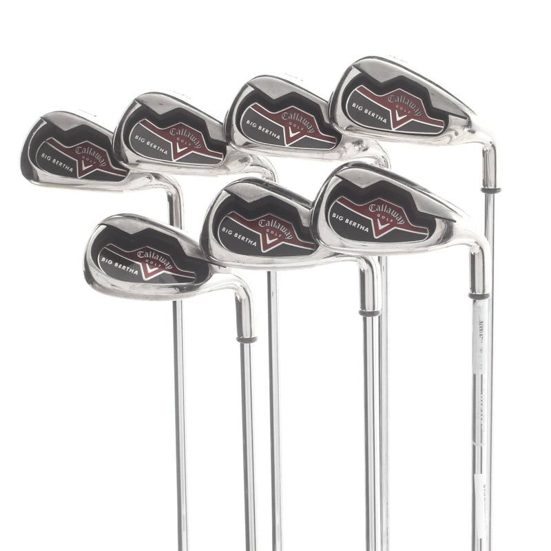 Callaway Big Bertha 2006 Steel Mens Right Hand Irons 4-9+SW Regular - Big Bertha Precision Micro-Taper