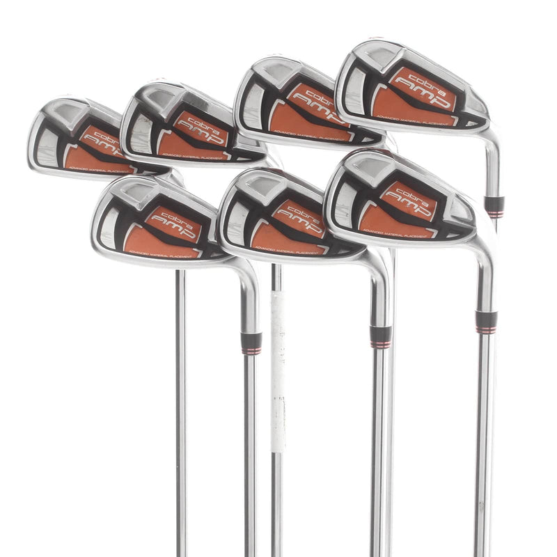 Cobra AMP Steel Mens Right Hand Irons 4-PW Regular - True Temper Dynalite 90