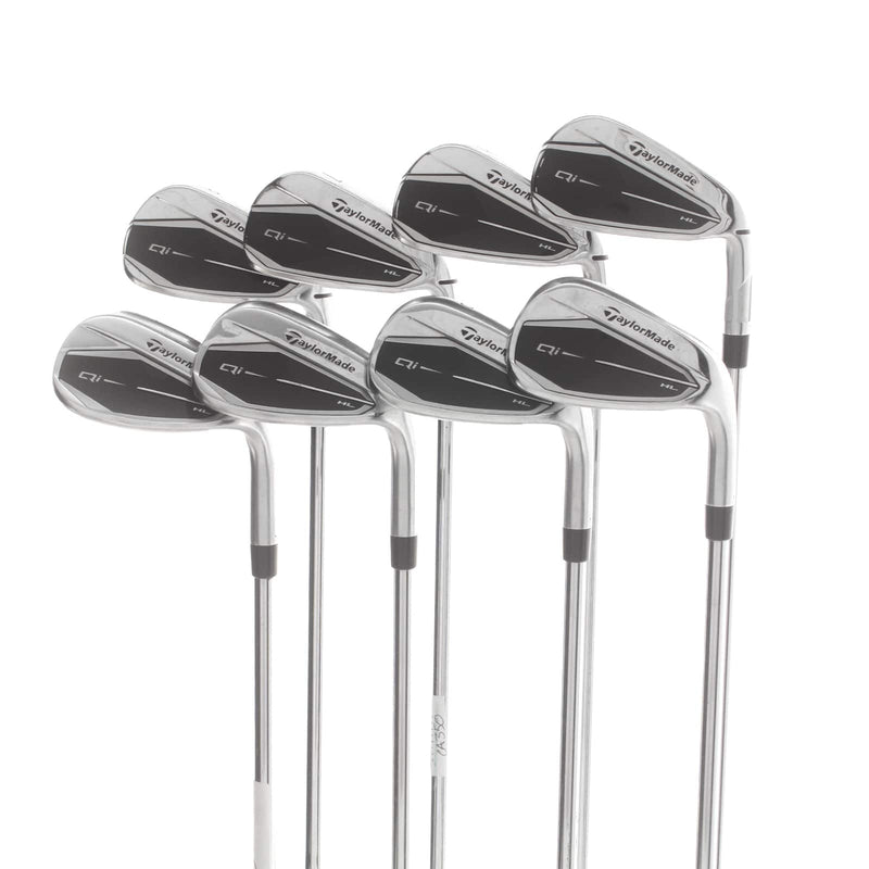 TaylorMade Qi HL Steel Mens Right Hand Irons 5-SW+AW Regular - KBS Max Lite