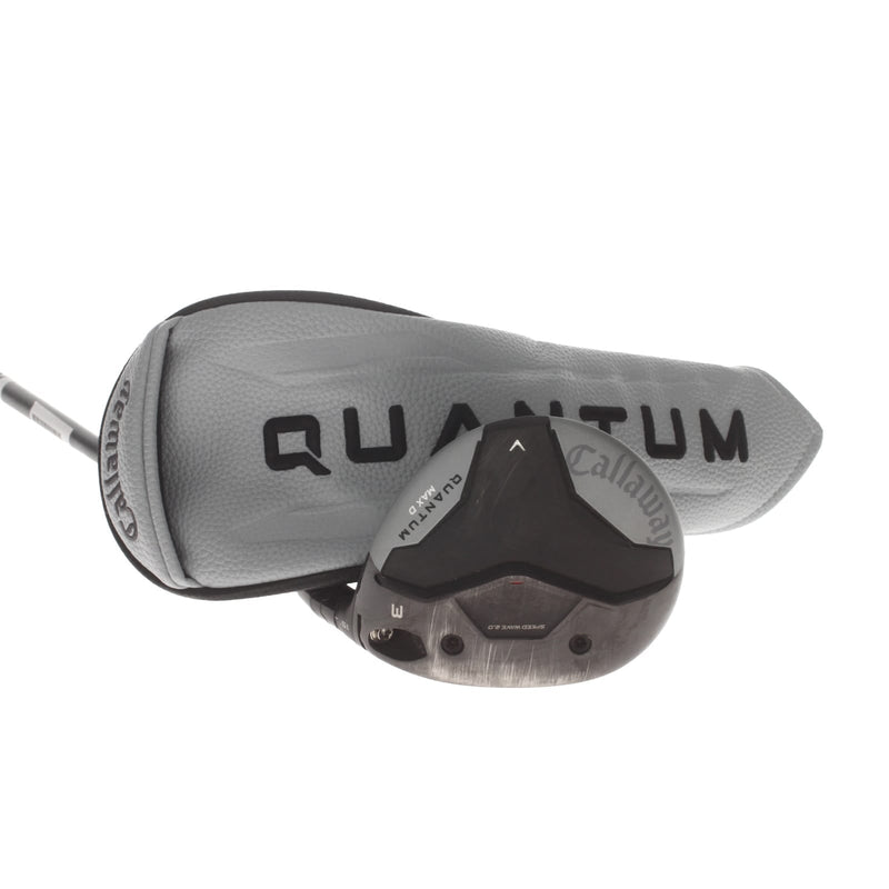 Callaway Quantum Max D Graphite Mens Right Hand Fairway 3 Wood 15* Regular - Denali Frost Silver 60g 5.5