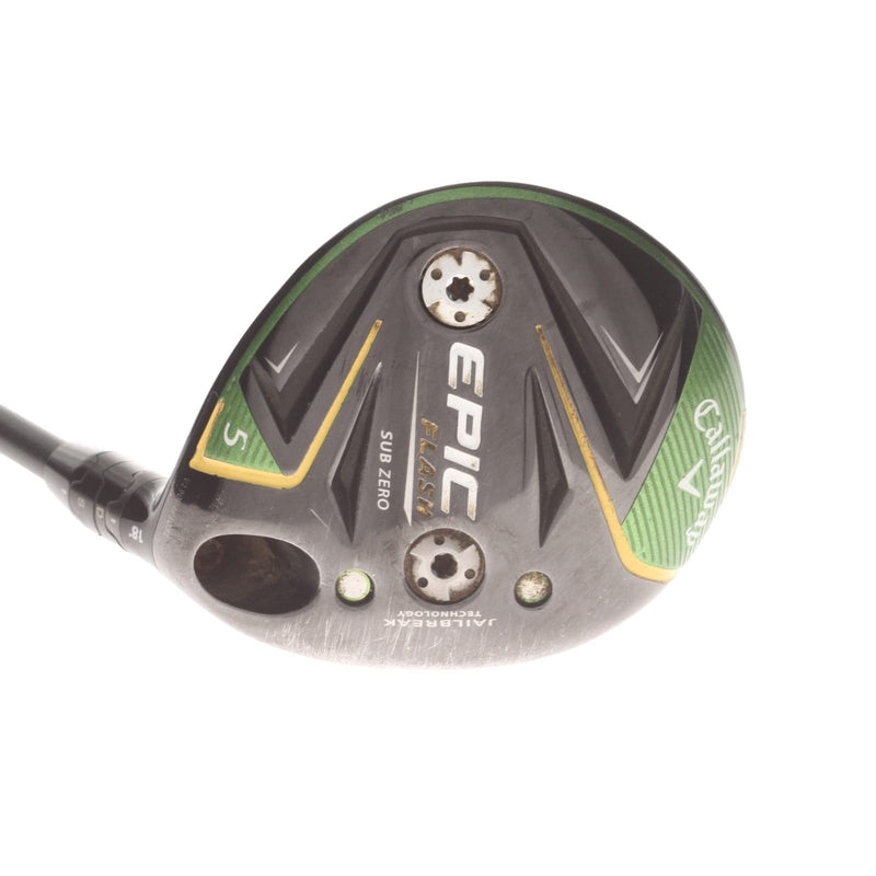 Callaway Epic Flash Sub Zero Graphite Mens Right Hand Fairway 5 Wood 18* Stiff - Project X HZRDUS Smoke Black 70
