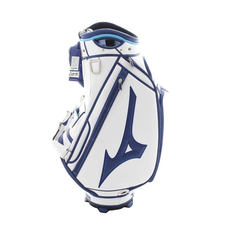 Mizuno Tour Staff Bag Cart Bag - White/Blue/Light Blue