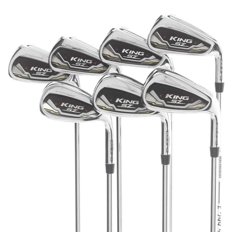 Cobra Speedzone Steel Mens Right Hand Irons 5-SW Regular - KBS Tour 90