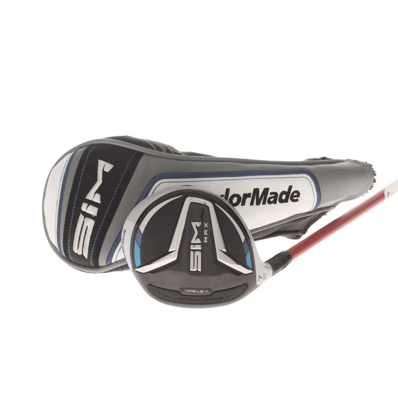 TaylorMade Sim Max Graphite Mens Left Hand Fairway 7 Wood 21* Senior - UST Mamiya Proforce V2 5F2 HL