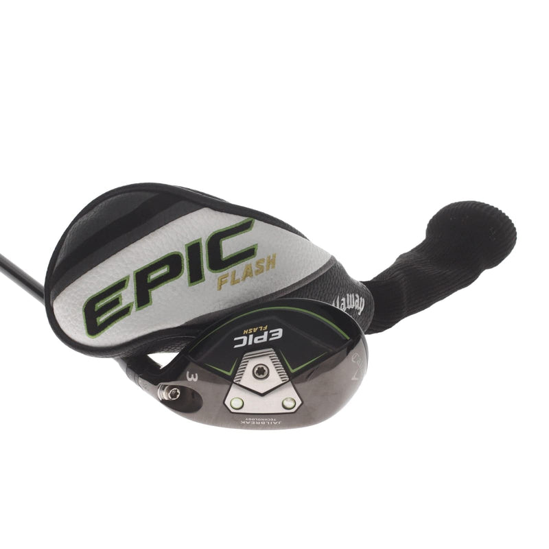Callaway Epic Flash Graphite Mens Right Hand 3 Hybrid 18* Regular - Tensei AV Series White 65