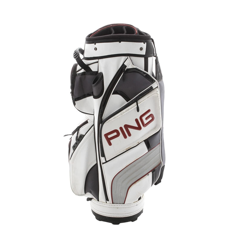Ping Cart Bag - White/Black/Red