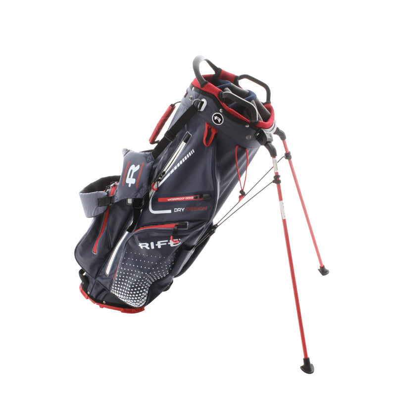 Rife Dry Design Stand Bag - Blue/Red/White