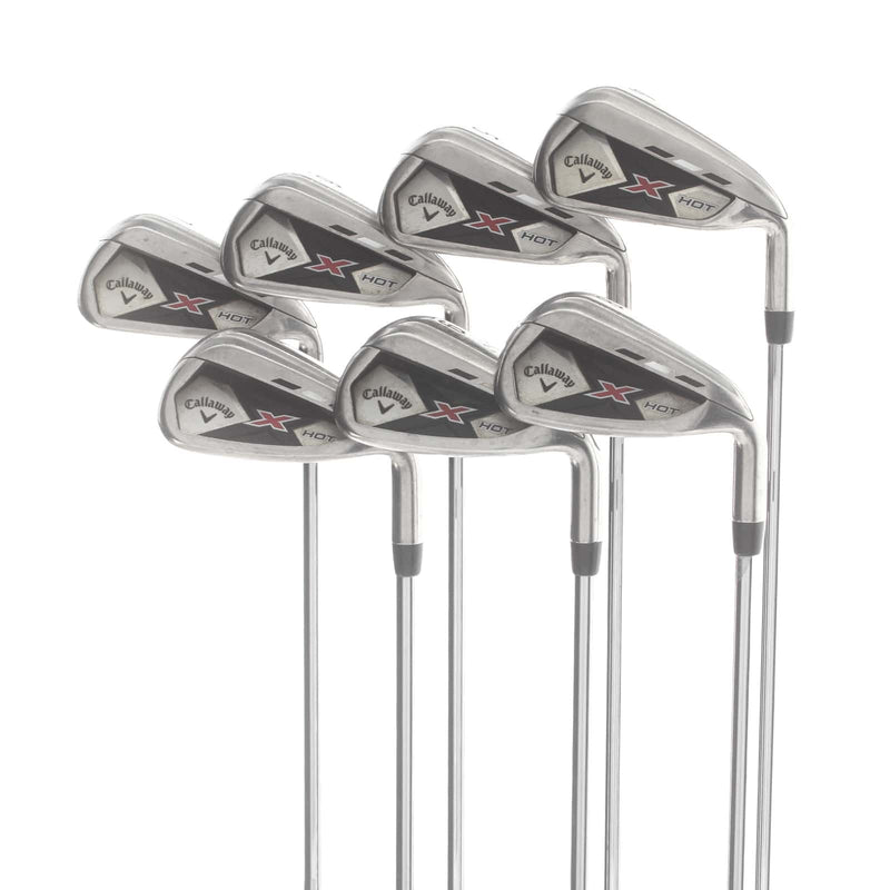Callaway X Hot Steel Mens Right Hand Irons 4-PW Regular - True Temper Speedstep 85