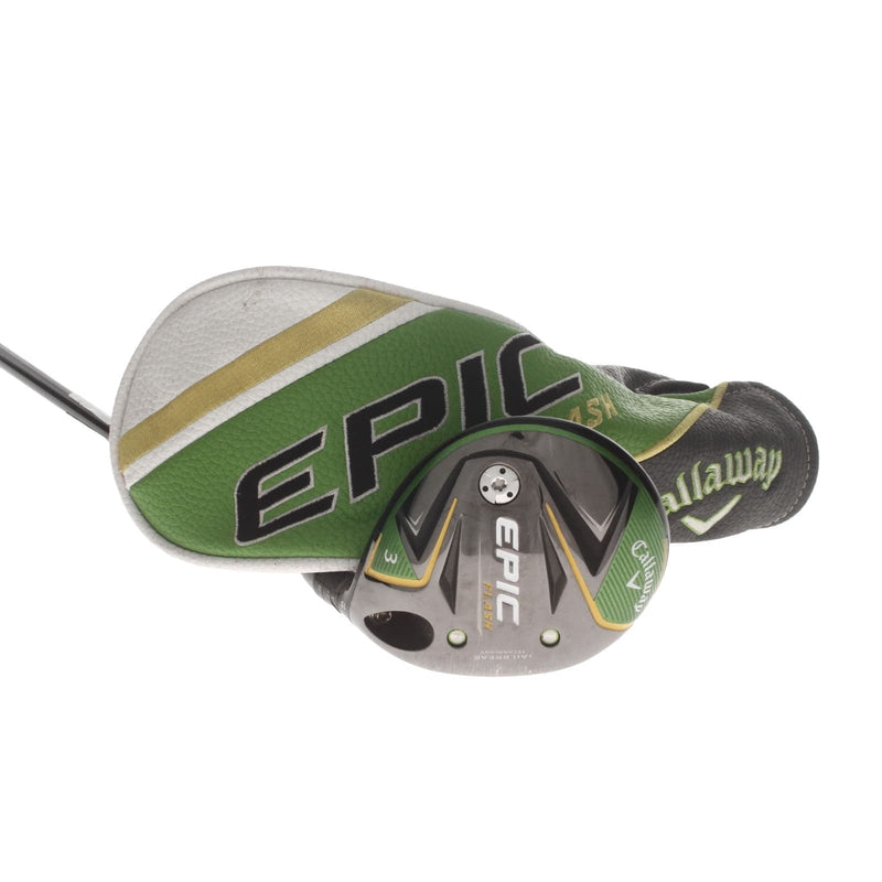 Callaway Epic Flash Graphite Mens Right Hand Fairway 3 Wood 15* Regular - Mitsubishi Chemical Tensei AV Series Blue 75
