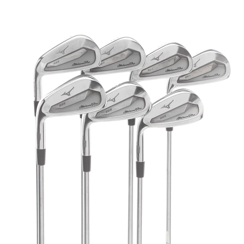 Mizuno Pro 223 Steel Mens Left Hand Irons 4-PW Stiff - Project X IO 6.0 110g