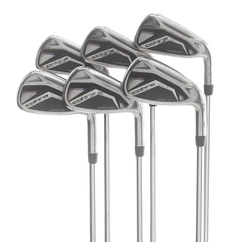 Cobra Aerojet Steel Mens Right Hand Irons 5-PW Stiff - KBS $-Taper 120
