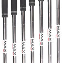 TaylorMade Qi Max Steel Mens Left Hand Irons 5-SW Regular - KBS Max 85