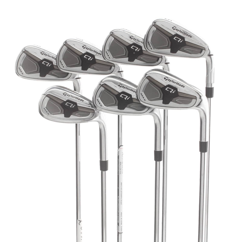 TaylorMade Qi Max Steel Mens Right Hand Irons 5-SW Regular - KBS Max 85
