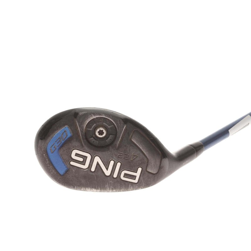 Ping G30 Graphite Mens Left Hand 4 Hybrid 22* Senior - Ping TFC 419