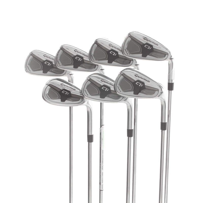 TaylorMade Qi Max Steel Mens Right Hand Irons 5-SW Regular - KBS Max MT 85
