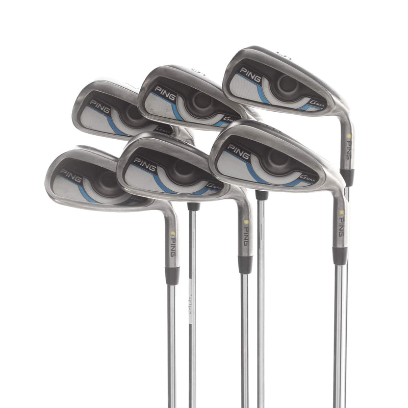 Ping GMax Steel Mens Right Hand Irons 5-PW Yellow Dot 1.5* Upright Regular - Ping CFS Distance