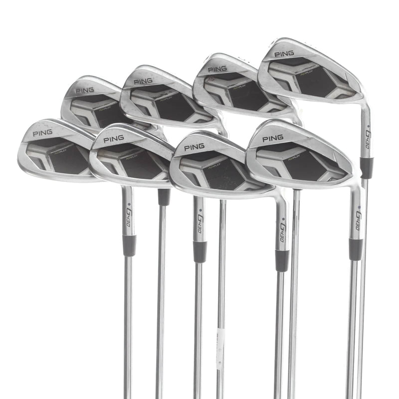 Ping G430 Steel Mens Right Hand Irons 5-GW+SW Blue Dot 1* Upright Regular - Ping AWT 2.0