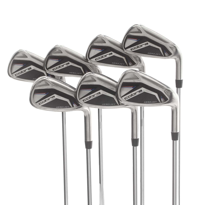 Cobra Aerojet Steel Mens Right Hand Irons 5-GW Regular - KBS Tour Lite