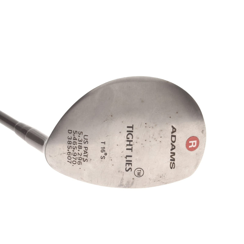 Adams Tight Lies Graphite Mens Left Hand Fairway 3 Wood 16.5* Stiff - Adams