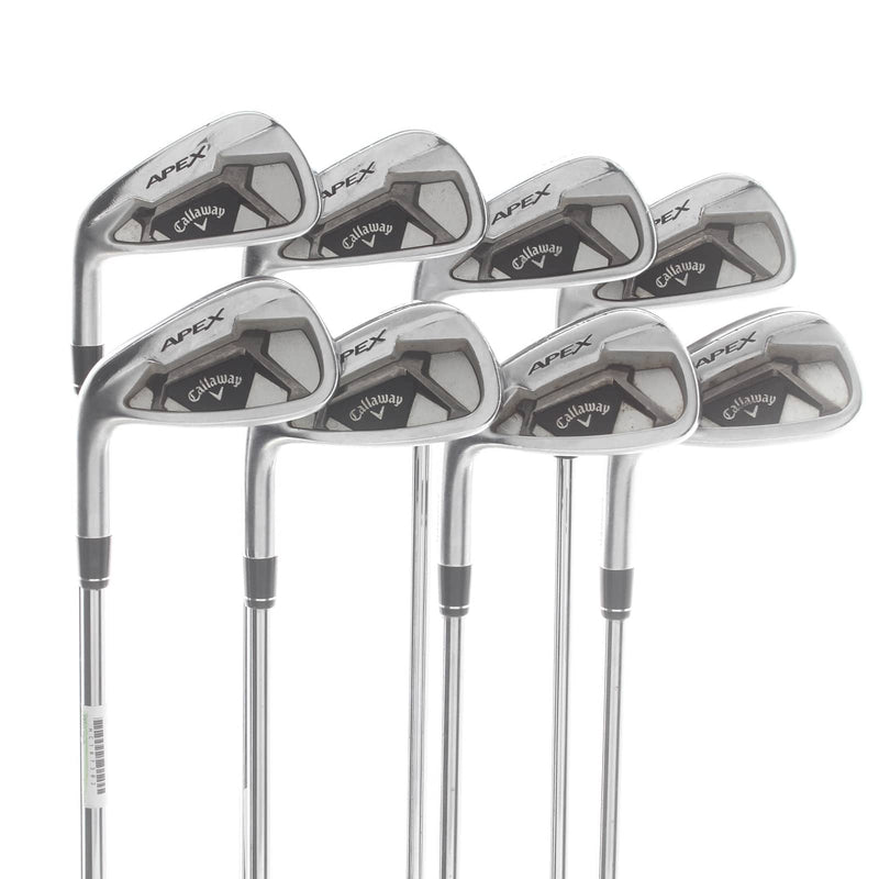 Callaway Apex 21 Steel Mens Left Hand Irons 4-AW Stiff - Project X Rifle 6.0 105g