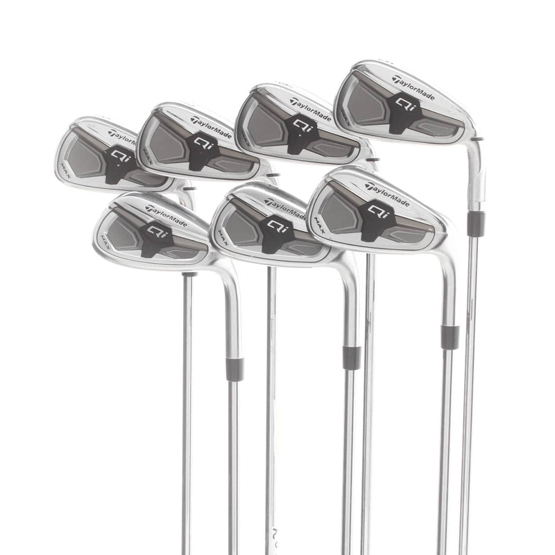 TaylorMade Qi Max Steel Mens Right Hand Irons 5-SW Regular - KBS Max 85
