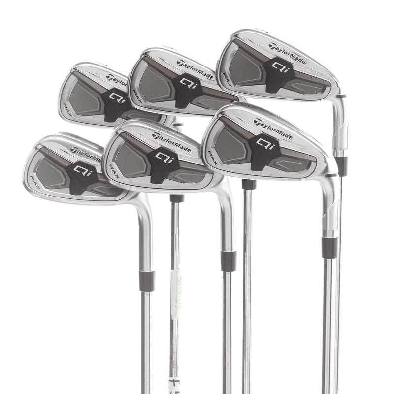 TaylorMade Qi Max Steel Mens Right Hand Irons 5-PW Regular - KBS Max MT 85
