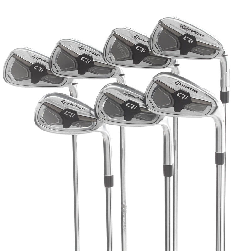 TaylorMade Qi Max Steel Mens Right Hand Irons 5-SW Regular - KBS Max MT 85