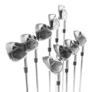 TaylorMade Qi Steel Mens Right Hand Irons 4-PW+AW+SW Regular - KBS Max R65