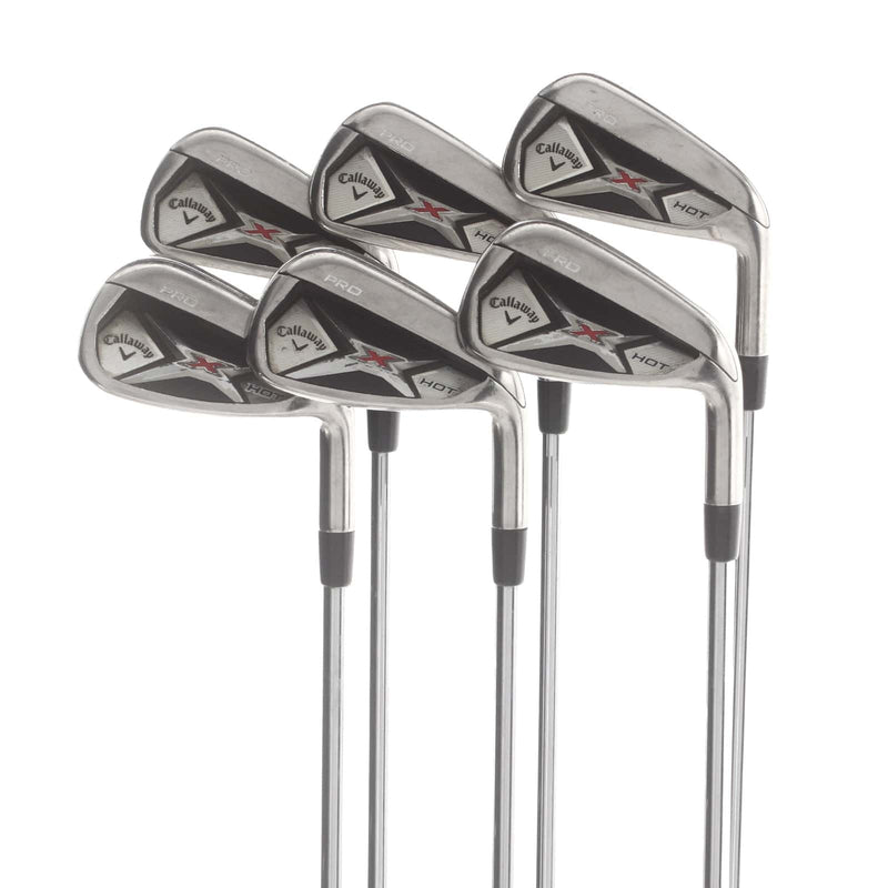 Callaway X Hot Pro Steel Mens Right Hand Irons 5-PW Regular - True Temper Speed Step 85