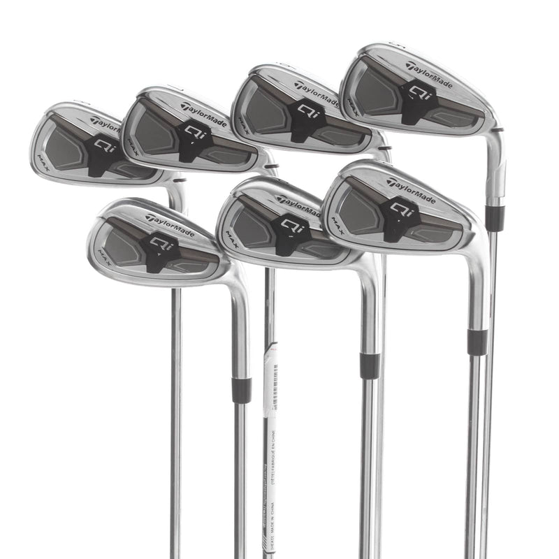 TaylorMade Qi Max Steel Mens Right Hand Irons 5-SW Regular - KBS Max MT 85