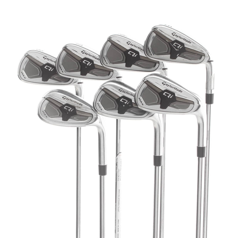 TaylorMade Qi Max Steel Mens Right Hand Irons 5-SW Regular - KBS Max MT 85